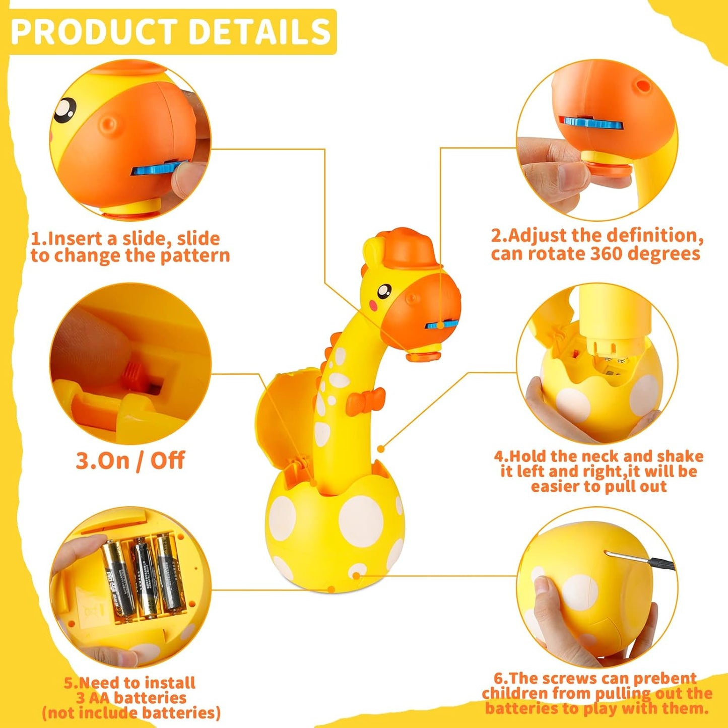 Drawing Projector for Kids – Trace & Draw Projection Toy with 72 Stencils, 12 Markers & Art Book