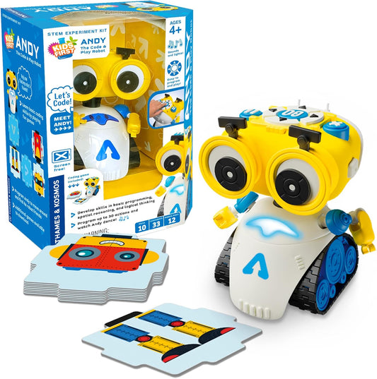 Thames & Kosmos Andy: The Code & Play Robot – Screen-Free Coding & Robotics Kit for Ages 4+
