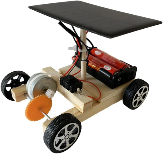 Solar Car Model Kits to Build – Educational DIY STEM Science Experiment & Robotic Project for Youth